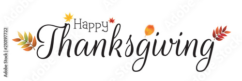 Thanksgiving Wünsche mit Blätter