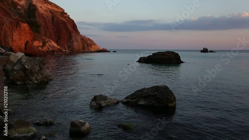Black Sea at sunset.