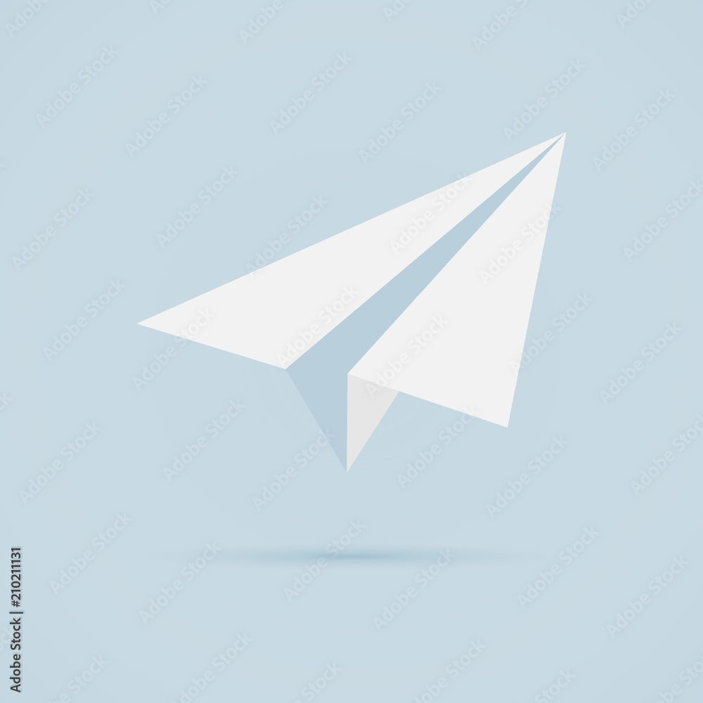 simple design icon vector drawing for paper plane simple design icon vector drawing for paper plane