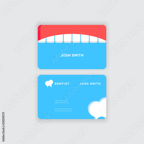 Abstract business card design template vector