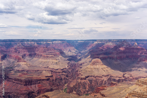 Grand Canyon seen from south rim on a overcast day © Raluca