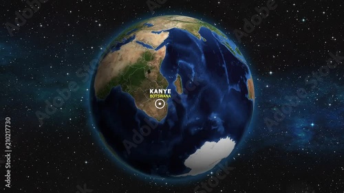 BOTSWANA KANYE ZOOM IN FROM SPACE photo