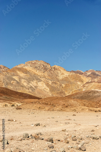 Arid landscape in  Death Valley