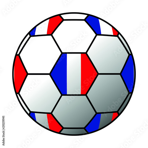 Ball Frankreich Flagge 