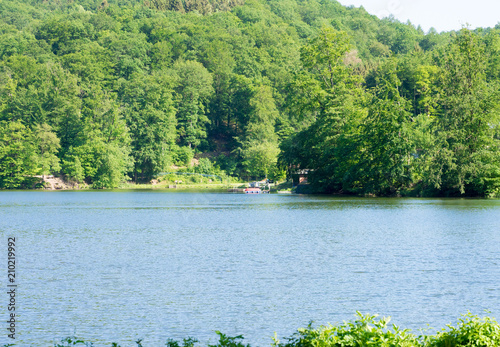 Lake “Wiesenbeker Teich” - Part of the World Heritage Site “Upper Harz Water Management System”, Bad Lauterberg, Harz Mountains, Germany photo