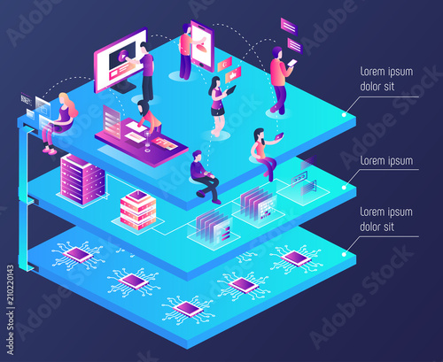 3d vector isometric illustration
