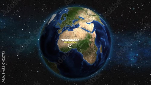 BURKINA FASO TENKODOGO ZOOM IN FROM SPACE photo