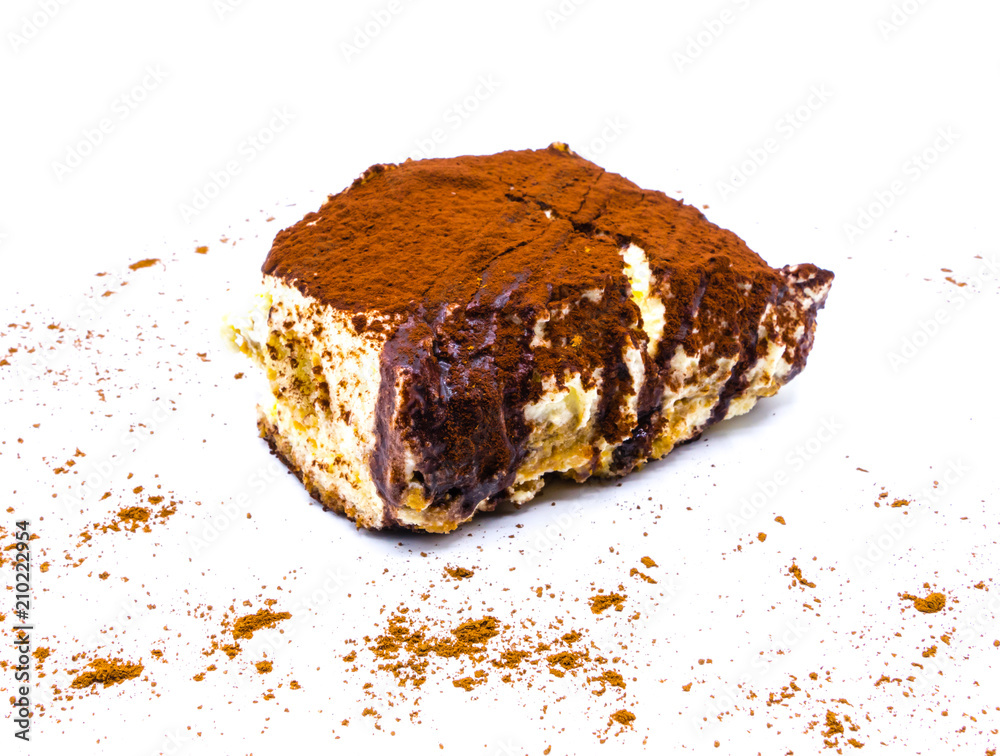 Fototapeta premium Tiramisu isoliert freisteller freigestellt