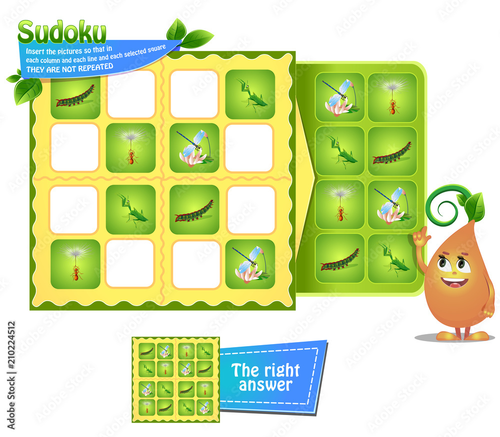 Sudoku iq game  insects