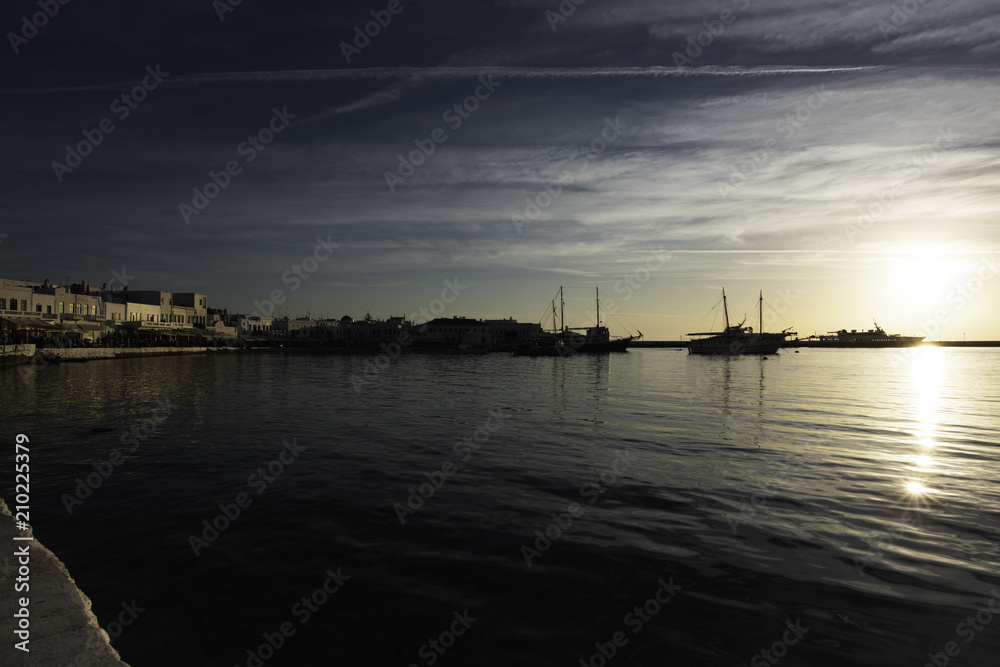 Naklejka premium Mykonos Cyclade Island