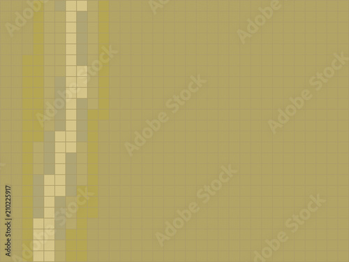 yellow background of tiles mustard colors vertical accent left light yellow tiles ceramic mosaic dark contour abstract background