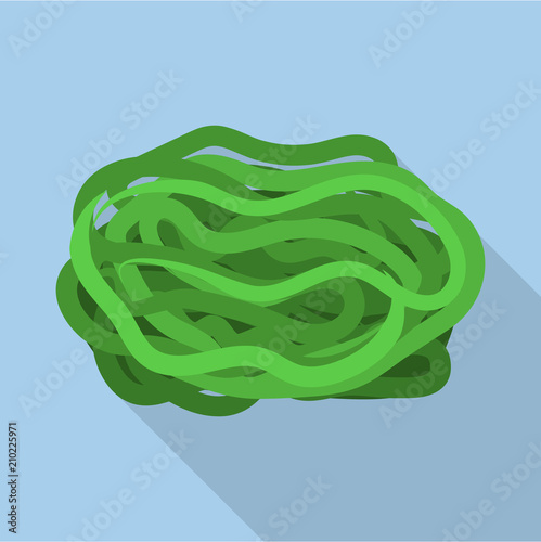 Sea kale icon. Flat illustration of sea kale vector icon for web design