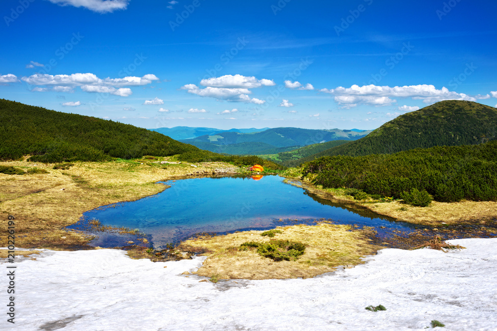 travel with  lakes carpathians