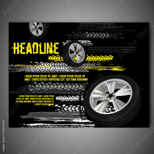Grunge Tire Poster