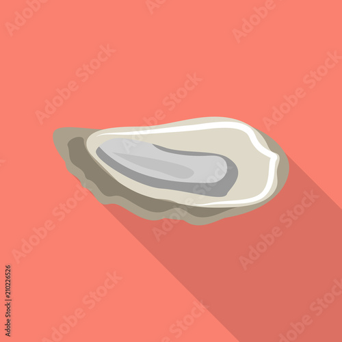 Mollusc icon. Flat illustration of mollusc vector icon for web design