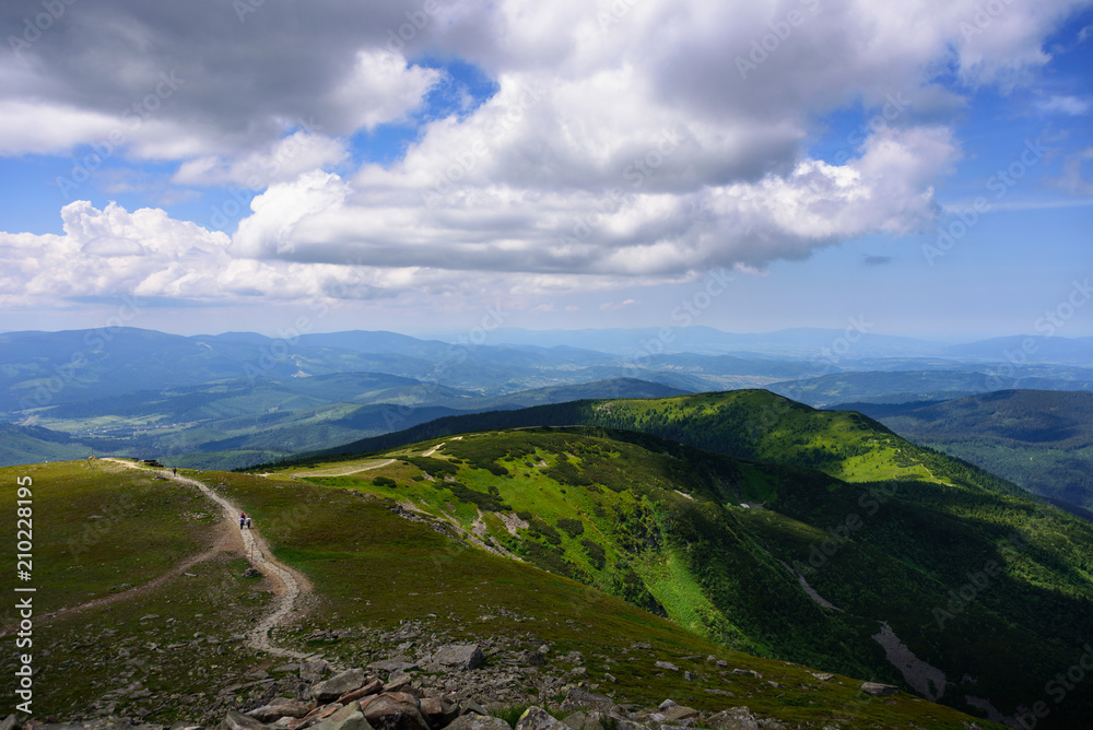 Fototapeta premium Road through Tatra mountains