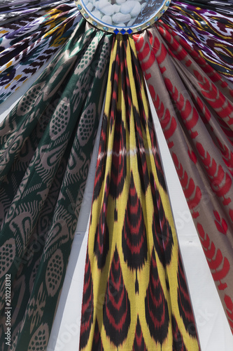 Uzbek silk fabric set