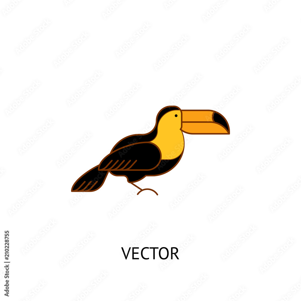 Obraz premium Toucan bird icon