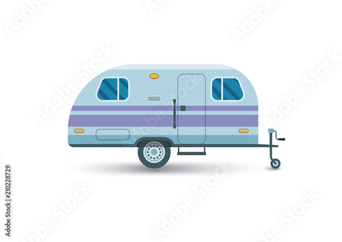 camper van flat icon