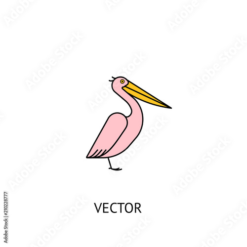 Pelican bird icon