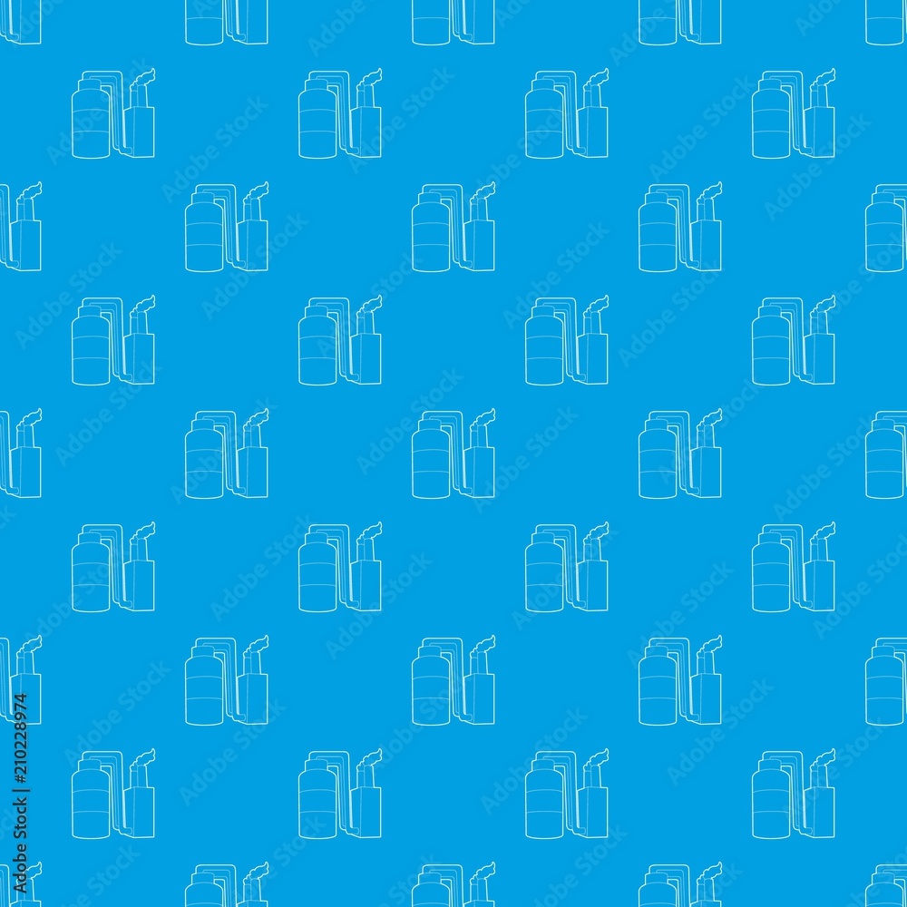 Tank and pipe pattern vector seamless blue repeat for any use Tank and pipe pattern vector seamless blue repeat for any use