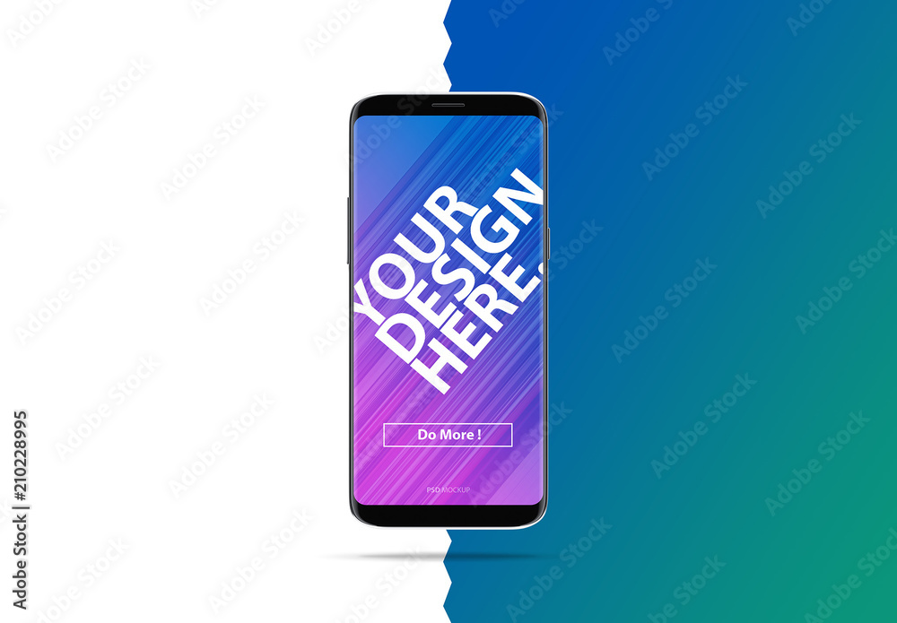 Isolated Smartphone Mockup Stock Template | Adobe Stock