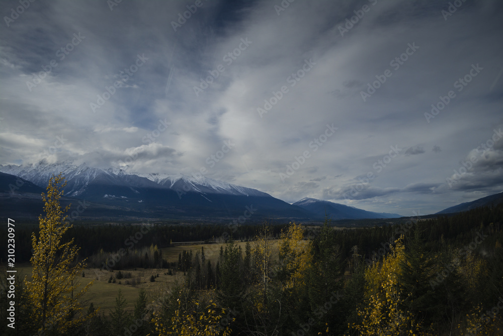 Rocky mountains landscape in Canada