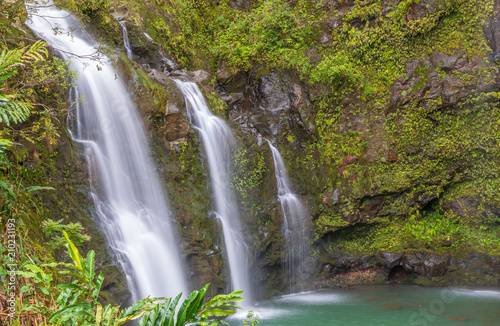 Scenic Waterfall Near Hana Maui © natureguy