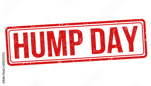 Hump day grunge rubber stamp
