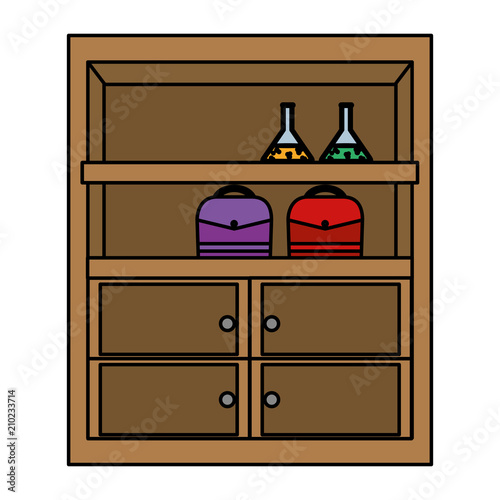 color wood shelf organizer equipment style