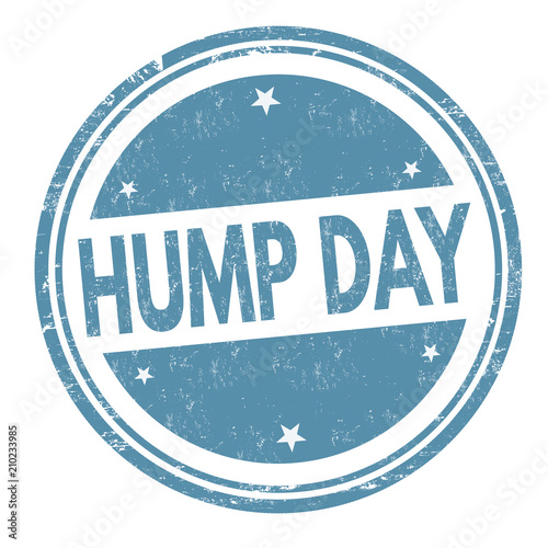 Hump day grunge rubber stamp