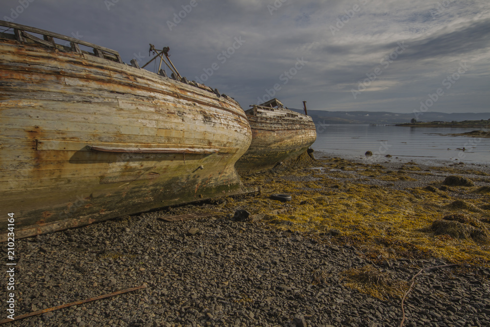 Salen Boats, Salen, Isle of Mull, Scotland, UK