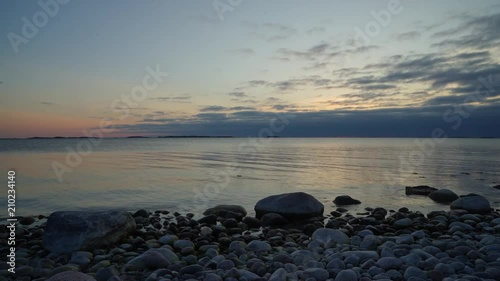 Timelapse of sunset at southern most point in Finland 