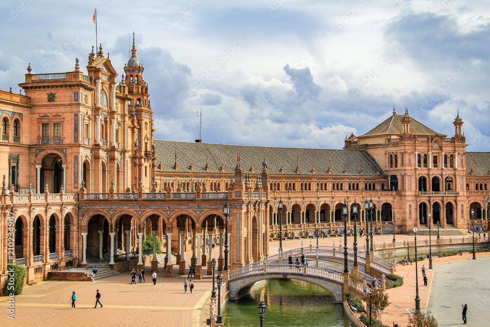 Naklejka premium Plaza de España w Sewilli