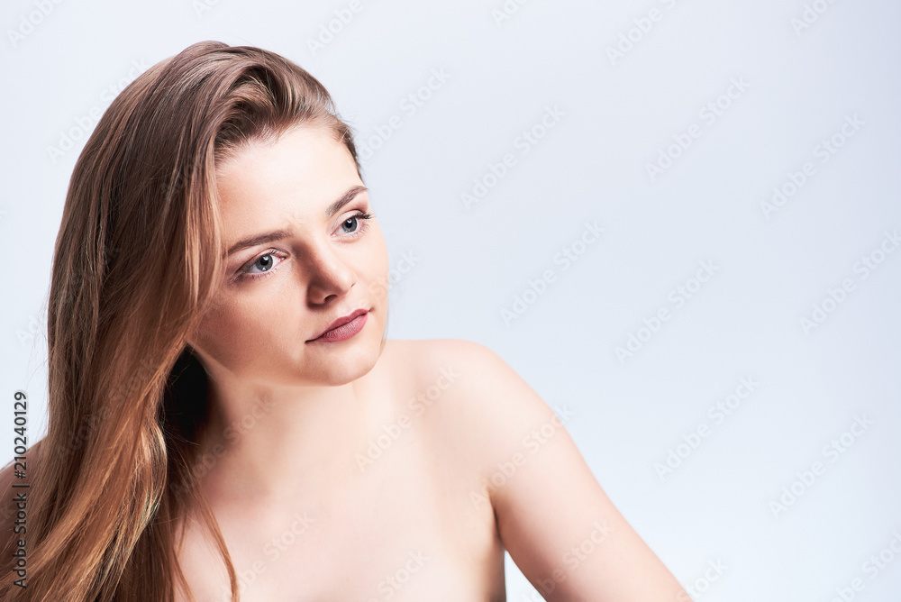 Studio portrait of young beautiful woman Studio portrait of young beautiful woman