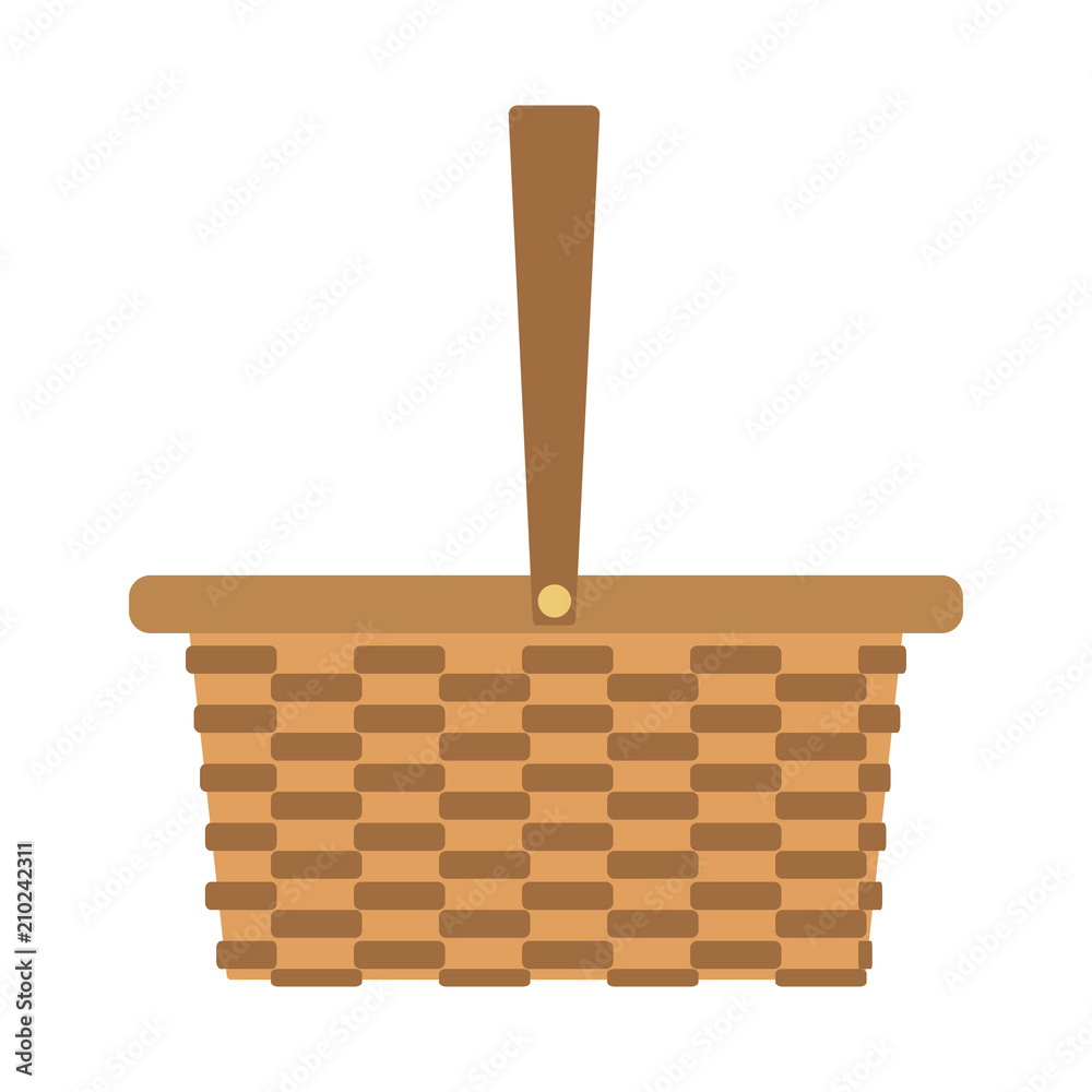 Picnic basket isolated vector illustration graphic design Picnic basket isolated vector illustration graphic design