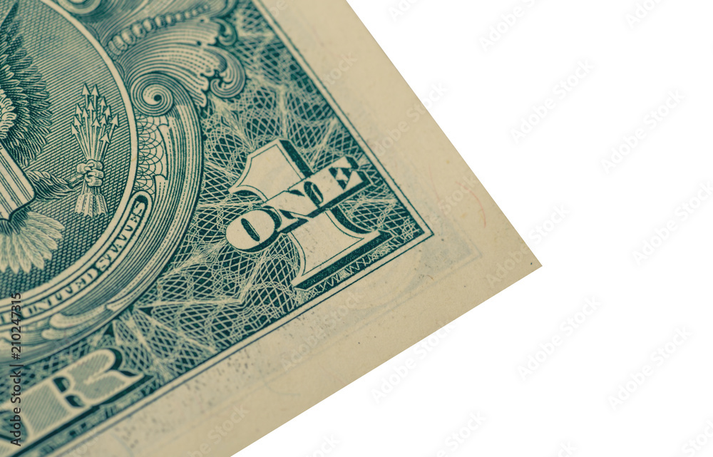 Fototapeta premium US dollar bill banknote closeup