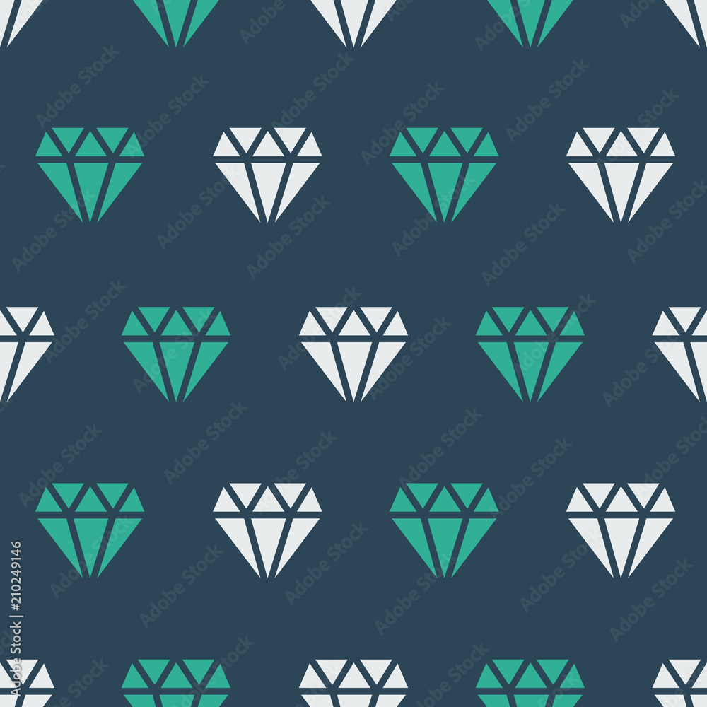 Vector pattern with diamonds