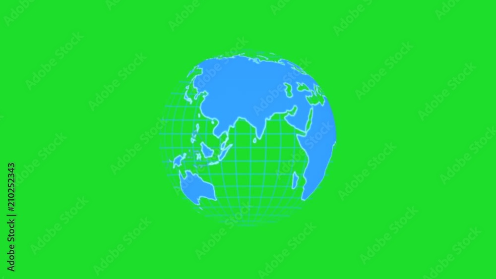 globe technology animation background design