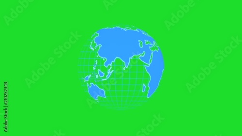 globe technology animation background design