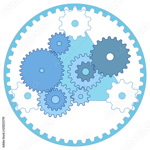 Mechanical Engineering Scheme Gear Train and Planetary Gears