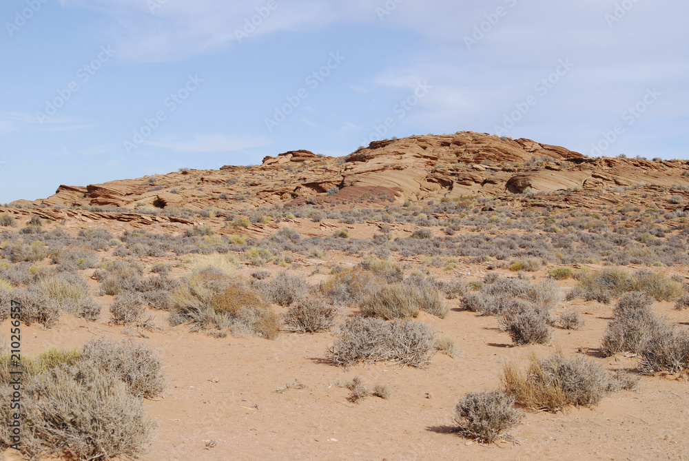 Sandstone desert landscape of Arizona