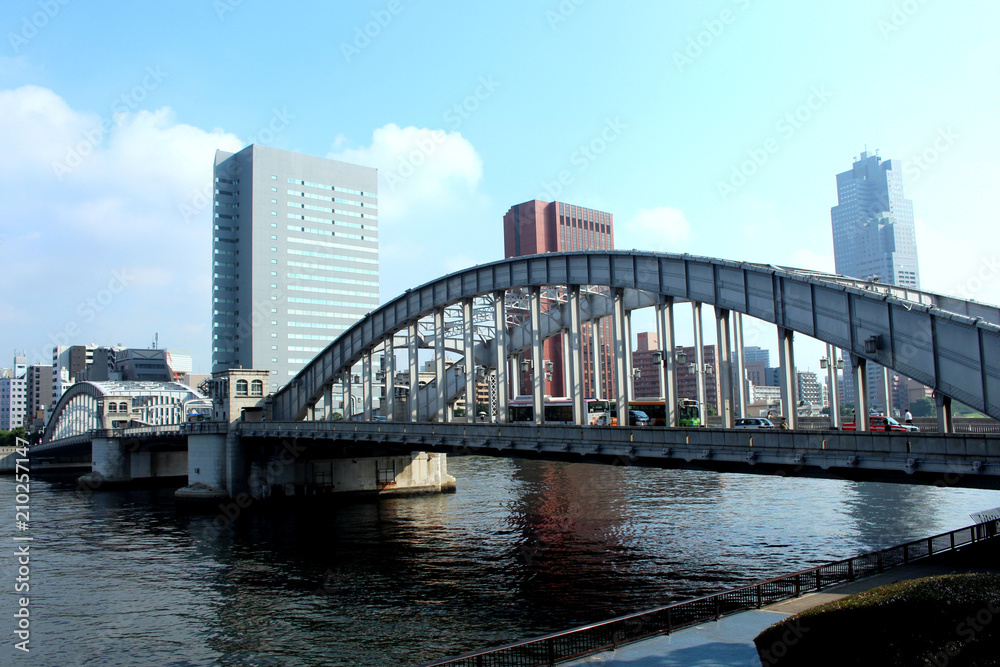 Kachidoki bridge, Tokyo, Japan