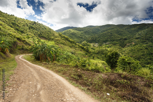 Dirt Road in Chin State, Myanmar photo