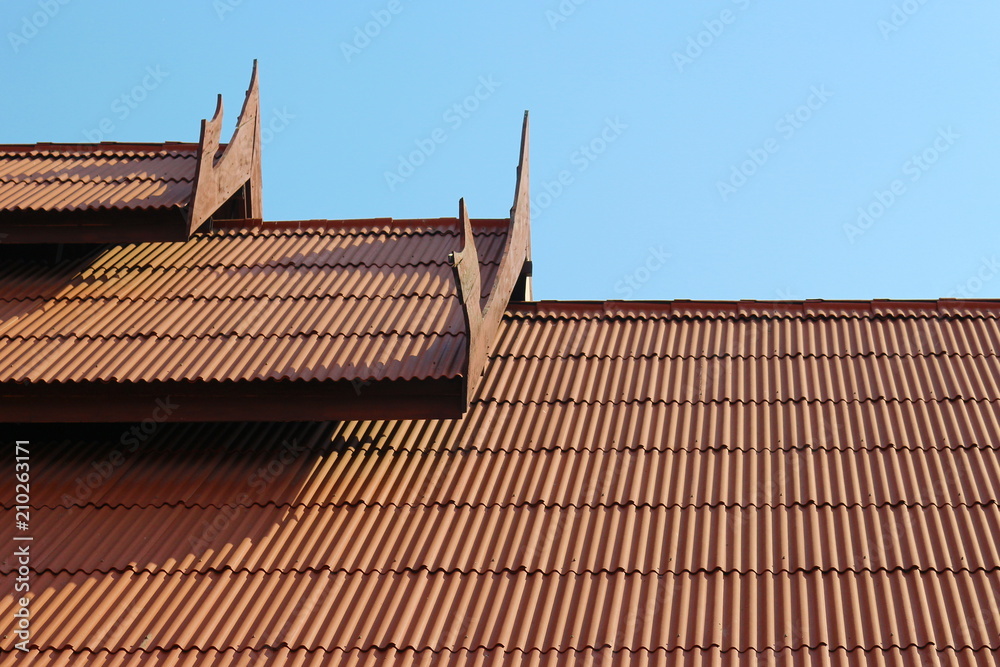 Fototapeta premium roof tiles thai style