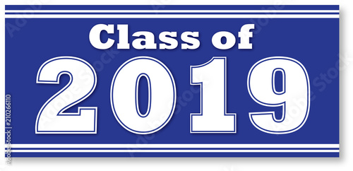 Class of 2019 Banner Blue
