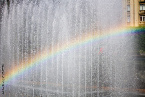 fountain rainbow