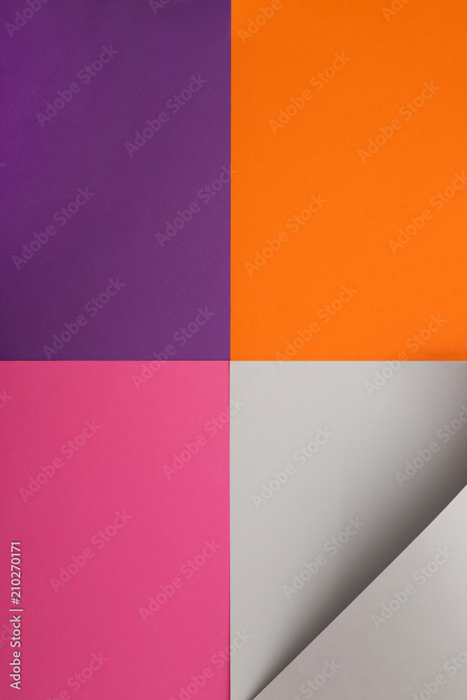 Abstract background of sheets of colored paper, for decoration, for text design, for template