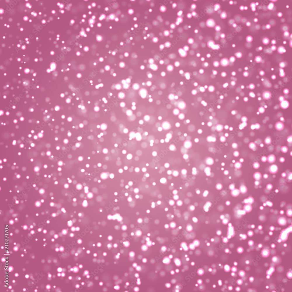 Falling snow on pink background Falling snow on pink background