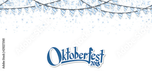 Oktoberfest 2018 garlands with confetti